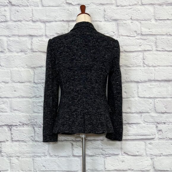 Anthropologie Cartonnier Black & White Knit Blazer - Picture 2 of 9